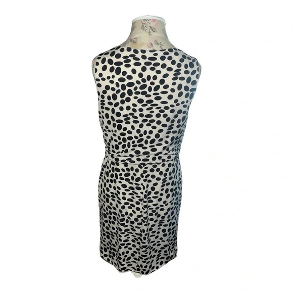 Tiana B. Women’s Polka Dot Side Ruched Dress Size 8 Front Drape Fully Li… - Picture 7 of 11